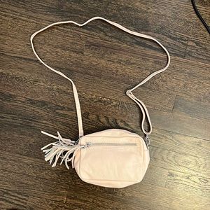 Pink Genuine Leather Crossbody - Made in Italy